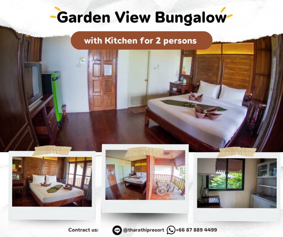 Garden View Bungalow with kitchen